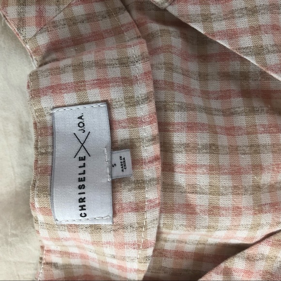 Cinched plaid gingham crop top - Picture 12 of 13